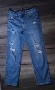 Gap DENIM Sky High Straight Gr. 4 27R Medium Wash High Waisted Distressed - Bild 1 von 3