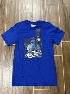 MLB Dodgers Shohei Ohtani “Shotime” Blue T-Shirt Size Medium NWT - Picture 1 of 5