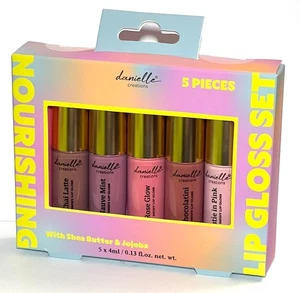 Lipgloss Set - 5 Stück - mit Sheabutter & Jojobaöl - Danielle Creations - Bild 1 von 3