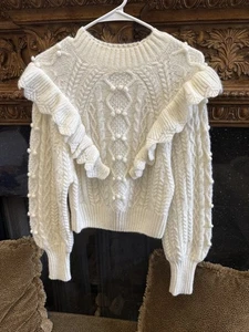 ASTR the Label Vintage Look Y2K Pullover mit Zopfmuster M gesprenkelt elfenbein Pulli - Bild 1 von 8