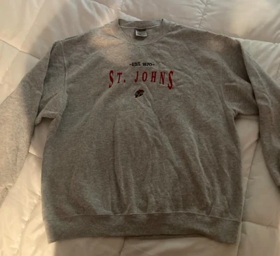 ONEITA St  Johns University Gray  Sweatshirt XLge with Logo - Image 1 of 3