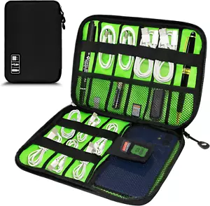 Electronics Organizer,Travel Cord Organizer Pouch, Portable Cable Organizer Bags - Picture 1 of 12