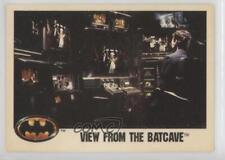 1989 Topps Batman Factory Set Glossy Bruce Wayne View from the Batcave #25 oi7