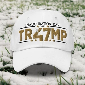 Trump 47 MAGA Gold Inauguration Day 2025 Baseball Cap Papa Mütze für Herren Damen - Bild 1 von 27