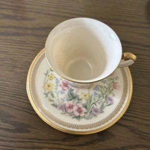 Lenox China. Flower Song Footed Cup &saucer Plate - Picture 1 of 8
