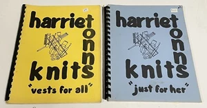 Vintage Harriet Knits Machine Knitting Books Just For Her & Vests For All - Imagen 1 de 2