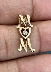 10 Kt Gelbgold MOM Herz Anhänger (B46) - Bild 1 von 6