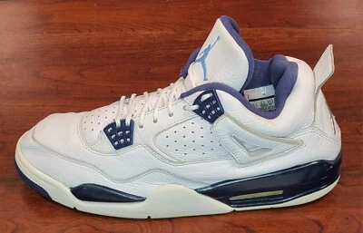 Nike Hombre Air Jordan 4 Retro "Columbia Legend Azul" Talla 10.5 314254-107 Foto 1 de 4