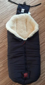 Kaiser Iglu 67204 Lammfell-Fußsack schwarz, Top Zustand - Bild 1 von 5