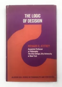 The Logic of Decision Richard Jeffrey 1965 Hardcover Bayesian Point of View - Foto 1 di 11