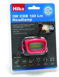 HILKA HEADLAMP 3WS VARIABLE COB 120L82011120 BATTERTIES INC NEW NEXT DAY - Picture 1 of 2