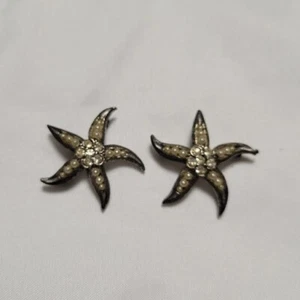 De colección 2 Pequeños Broches Art Deco Estrella de Mar Semilla Cuentas Imitación Perla Estrás Prendedores de Dispersión - Imagen 1 de 5