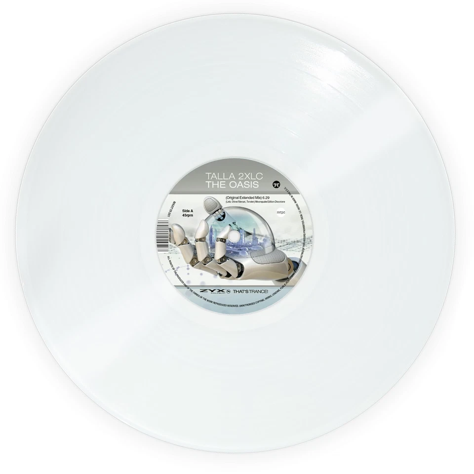 Vinyl Talla 2XLC The Oasis Limited Coloured Vinyl Maxi-Single 12" Transparent - Image 1 of 1