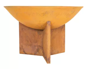 Kala Rustic Fire Pit with Half Grill Fire Pit - Picture 1 of 1