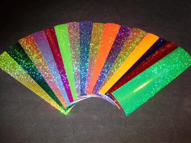 THE FISHING LURE TAPE COMPANY 12" x 12" SHEET Sparkle Holographic Fishing Lure Tape In 17 Colors