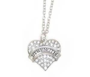 STRENGTH Heart Necklace - Item SN-Strength - Picture 1 of 2