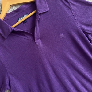 Vilebrequin Men Polo Shirt 100% Linen Size Medium Purple Summer - Picture 1 of 9