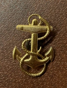 Anchor Navy Military Pin Vintage Large Design Gold Tone H-24-N US Navy VTG - Picture 1 of 1