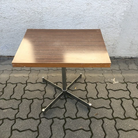 Vintage KOVONA Tv Table Coffee Side Metal Construction Mid Century Cover