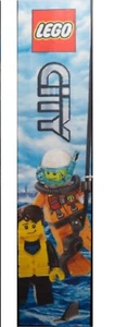 Lego Coast Guard Diver - Promo Store Display Original FABRIC BANNER ** RARE ** - Picture 1 of 1