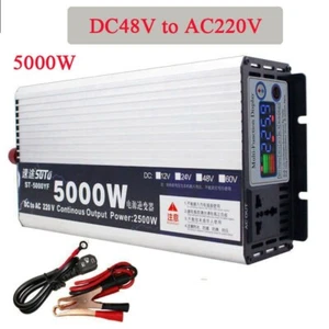 5000W Power Inverter Digital DC48V to AC220V Modify Sine Wave Solar Converter - Picture 1 of 8