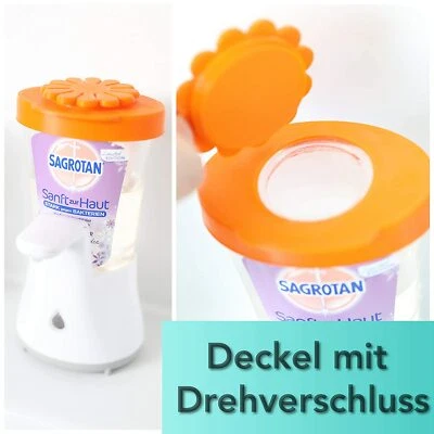 MY3DBASE Auslaufsicherer Nachfülldeckel mit Schnellverschluss für Sagrotan No Touch Seife
