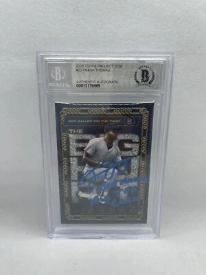 Frank Thomas Signed 2020 Topps Project Ben Baller BBDTC 1/1 Inscription Beckett - Image 1 of 2