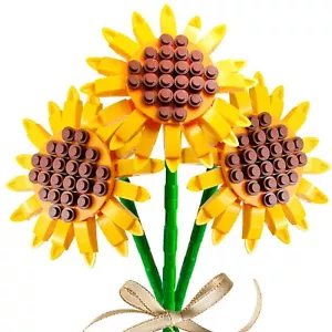 Building Blocks Flower Bouquet Plant kitCreative Artificial Flowers Botanical... - Picture 1 of 7