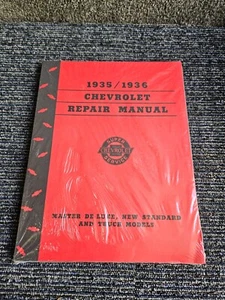 1935-36 Chevrolet Repair Manual Master Deluxe-New Standard & Truck Models- NEW! - Picture 1 of 3