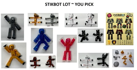 Stikbot Castle Figure Lot Cats, Dogs, Horses, Stickers, Accessories ~ YOU PICK Cover