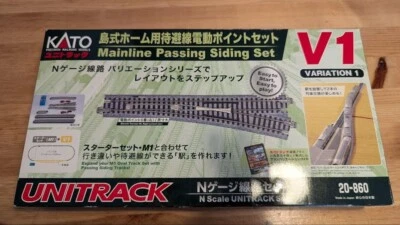 KATO N Scale UNITRACK V1 Mainline Passing Siding Set 20-860 Japan New - Image 1 of 4