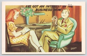 Postal "Tengo un interés en el negocio ahora" humor cómico - Imagen 1 de 2