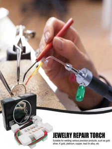 Juwelier Micro Mini Gas kleiner Brenner Schweißen Löten Kit mit 5 Spitzen Neu - Bild 1 von 12