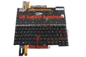 UK Laptop Keyboard for Lenovo ThinkPad keyboard T490S T495S T14S Extreme T14S X1 - Picture 1 of 2