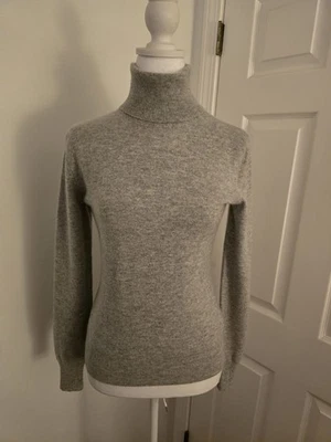 Ralph Lauren Grey  Cashmere Turtleneck Sweater Sz (Med) More Like Xsm/Small - Image 1 of 4