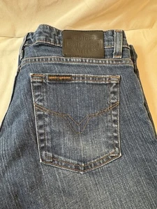 Harley Davidson Blue Denim Jeans Damen Größe 10 lang ausgestellt Stretch Bootcut - Bild 1 von 7