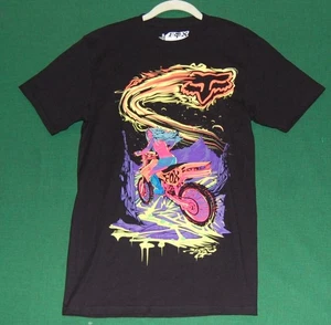 Nueva Camiseta Fox Racing Motocross Negra Para Hombre Talla Clásica PEQUEÑA RFOX-27 - Imagen 1 de 2