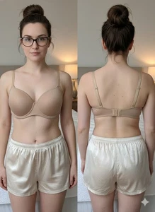 Paramour 36C Nude T-Shirt BH Kontur Bügel Nahtlos Microfaser Style 90775 - Bild 1 von 8