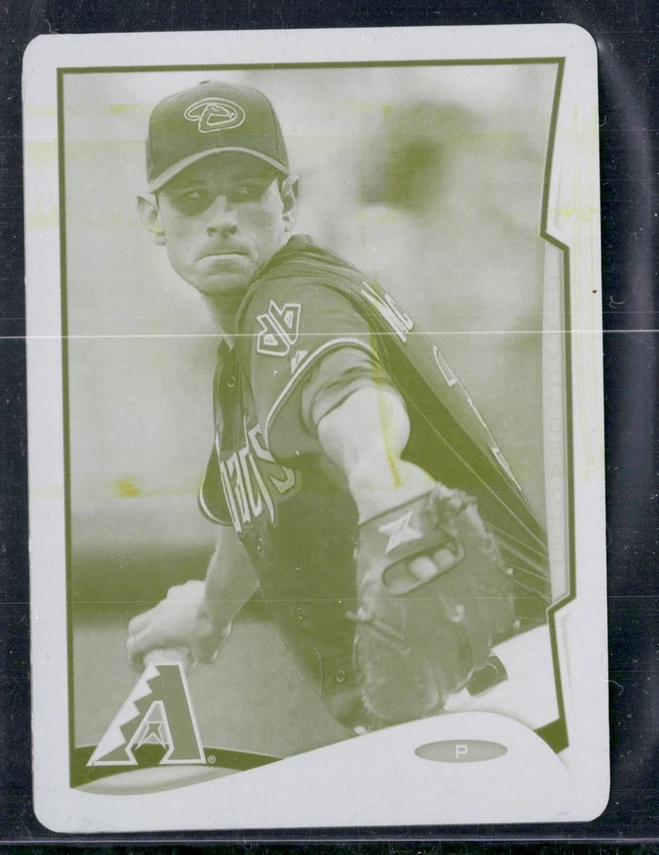 Brandon McCarthy 2014 Topps Mini Yellow PRINTING PLATE 1/1 #291 Diamondbacks Foto 1 de 2