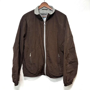 Weatherproof Peach Touch Project Windbreaker Brown Full Zip Long Sleeve Lined M - Picture 1 of 7