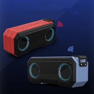 Waterproof Outdoor Bluetooth Speaker 16W Dual Speakers Power Bank RGB Lights Wir - Photo 1 sur 9