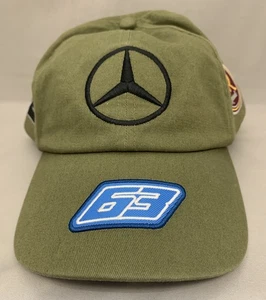 🔥 F1 Formula One Mercedes AMG Petronas #63 George Russell  Strap back Hat Rare - Picture 1 of 20