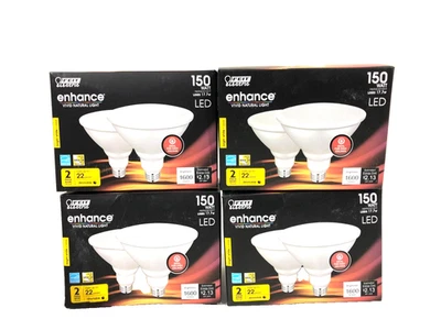 Feit Electric 150-Watt Equiv PAR38 Dimmable Flood LED Light Bulb, 3000K 8PK - Image 1 of 3