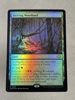~ Shifting Woodland ~ NM Foil ~ Modern Horizons 3 ~ MTG ~ - Image 1 of 2