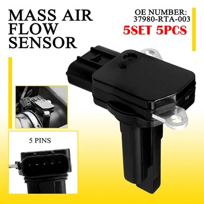 Sensor de flujo de aire másico 5 piezas MAF para Honda 2007 2008 2009 CR-V 2006-2011 Civic Foto 1 de 4
