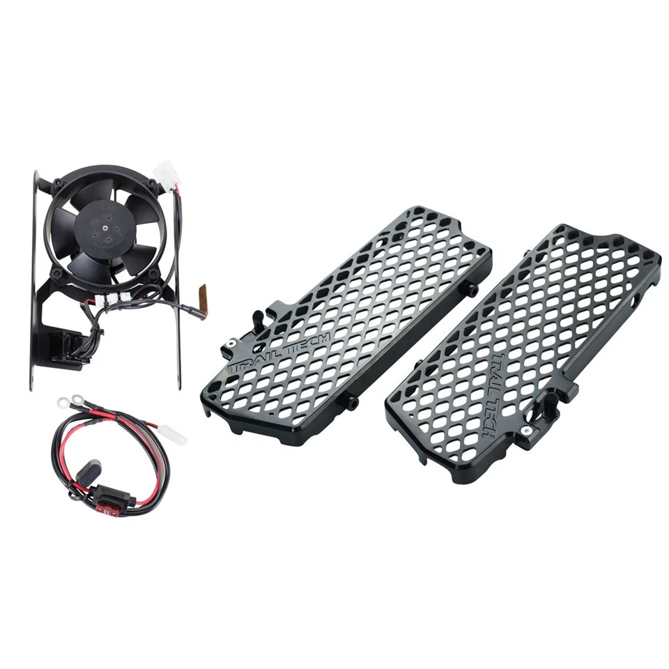 Trail Tech Digital Fan & Radiator Guard Kit Black For KTM 300 XC-W (E-Start) Foto 1 de 2