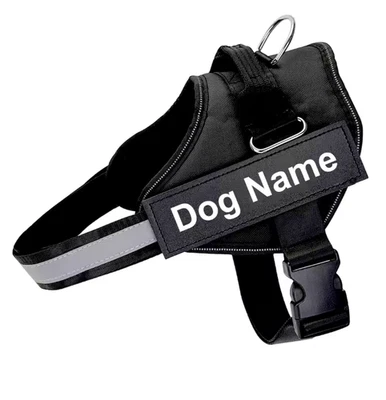 Personalized No Pull Dog Harness with Customizable Name Tag Adjustable Pet Vest - image 1 of 4