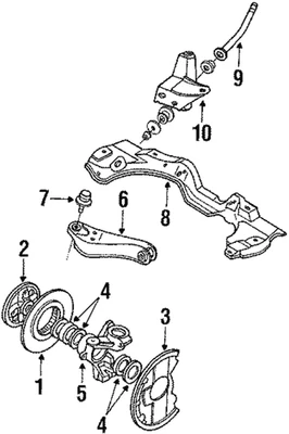 Genuine Subaru Hub 723610360 - Image 1 of 2