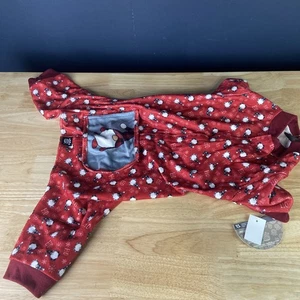 PetRageous Designs Christmas Holiday Pet Dog Pajamas Size Large - Picture 1 of 7