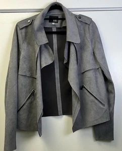 Kut From the Kloth women’s grey suede jacket size large - Picture 1 of 6